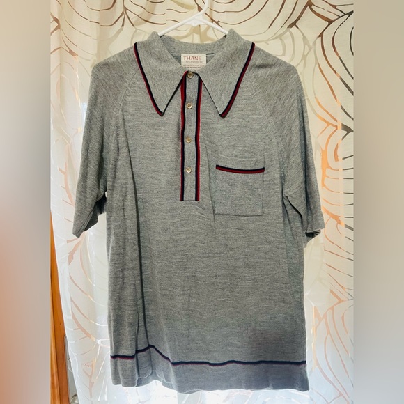 Vintage 60s-70s short sleeve polo sweater -Super Soft!! EUC - Picture 10 of 10